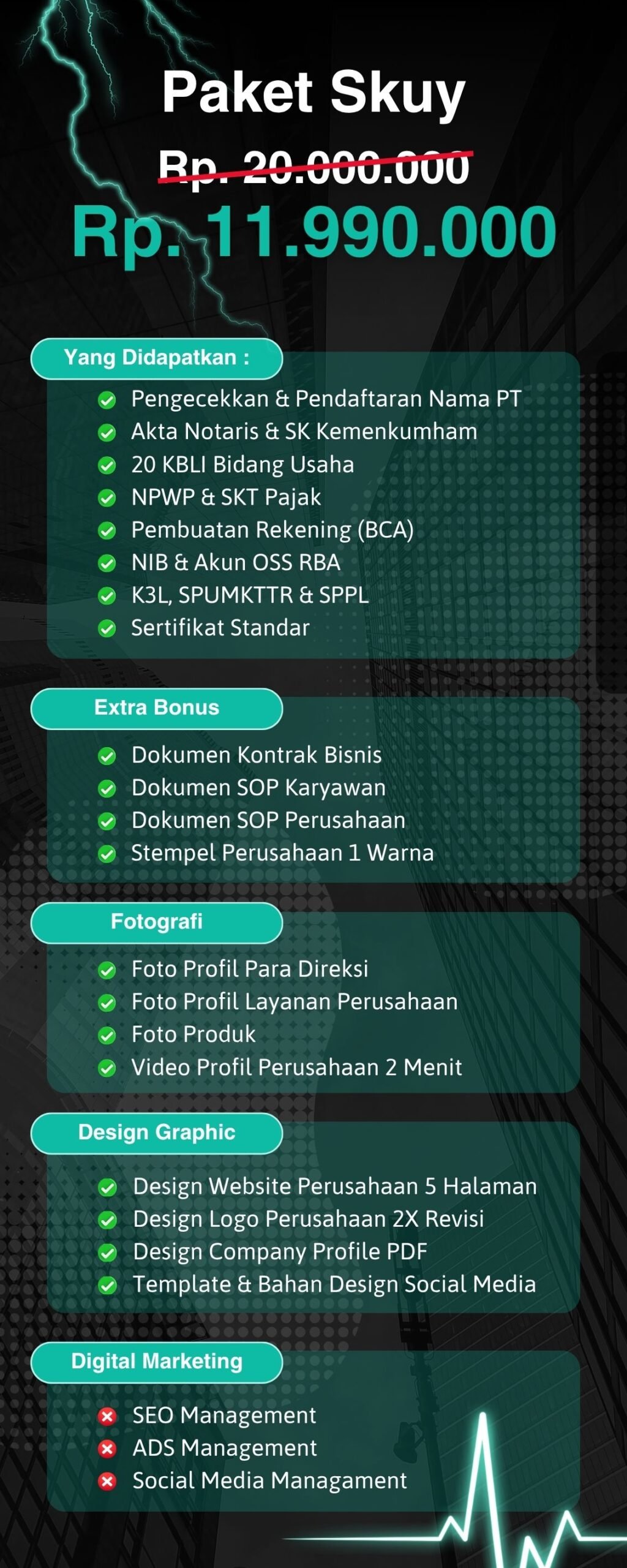 Jas Pendirian PT