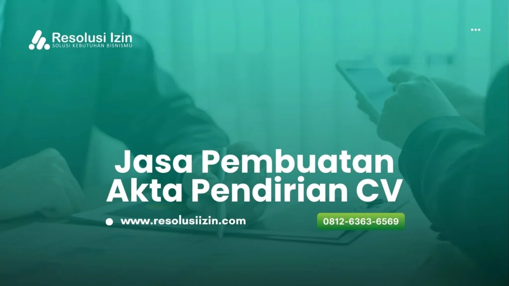 akta pendirian cv