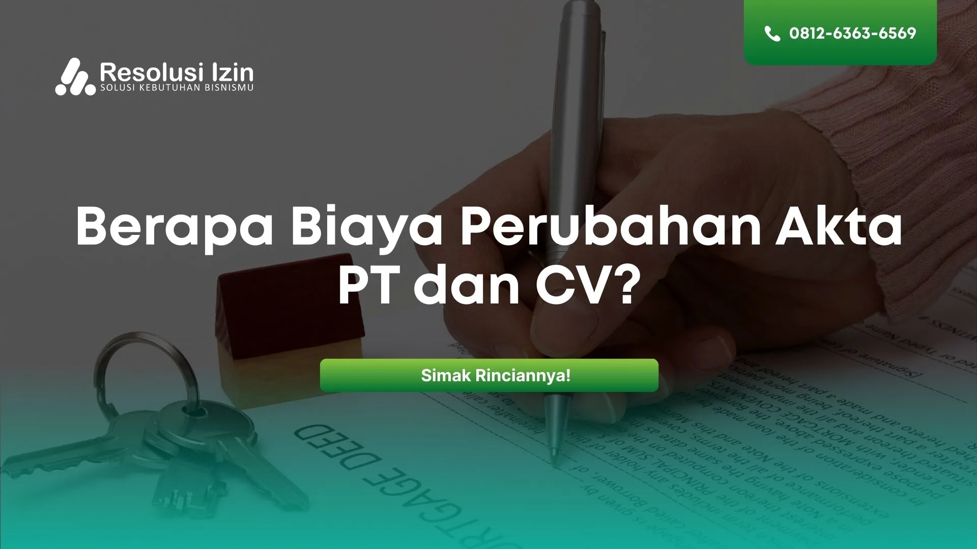 Biaya Perubahan Akta PT