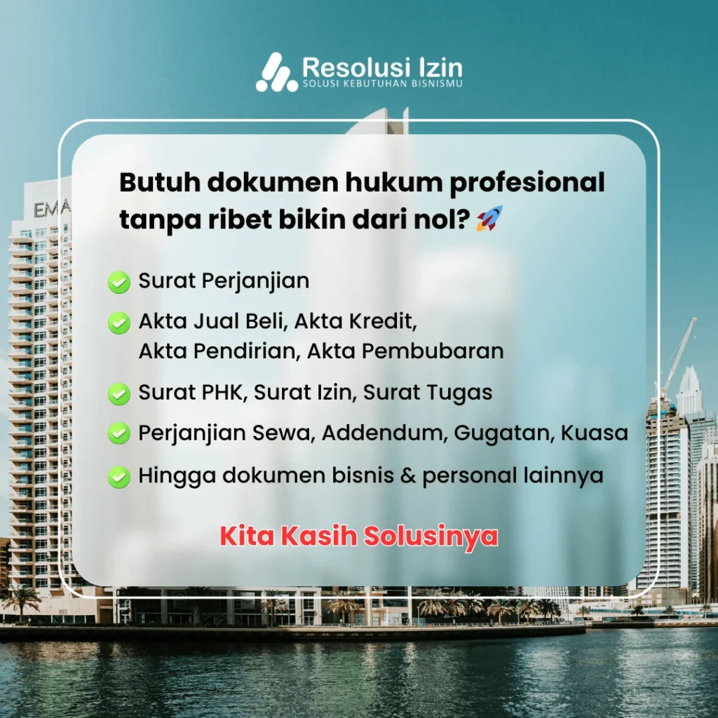 isi buku 1500+ Template Paket Lengkap Dokumen Legal