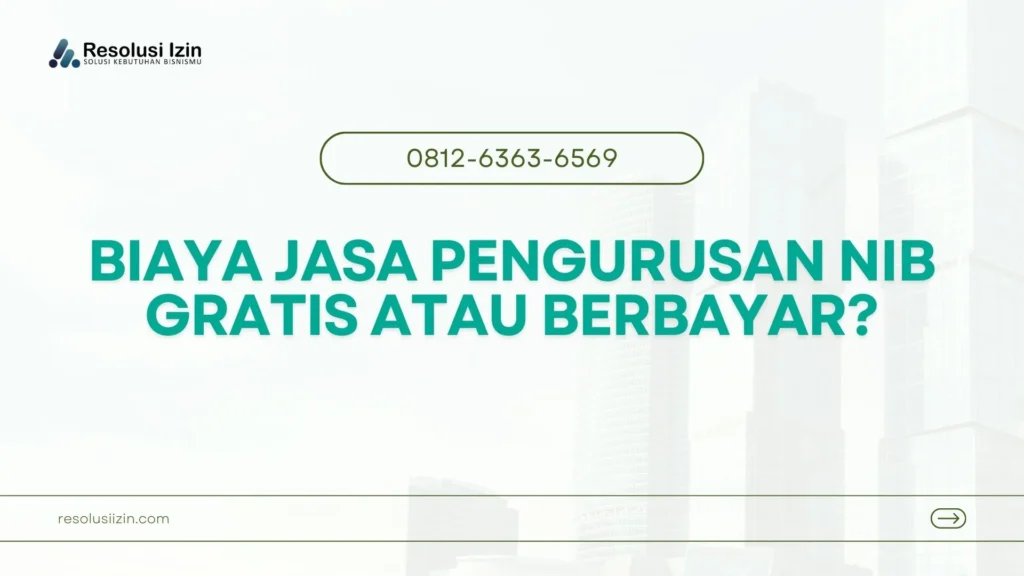 Biaya Jasa Pengurusan NIB