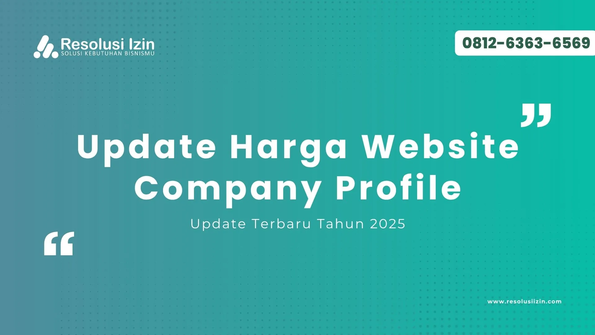 Update Harga Website Company Profile Terbaru 2025