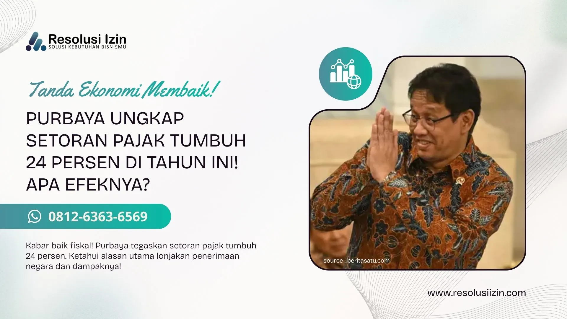 Setoran Pajak Tumbuh 24 Persen