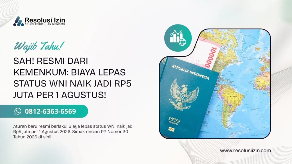 Biaya Lepas Status WNI Naik