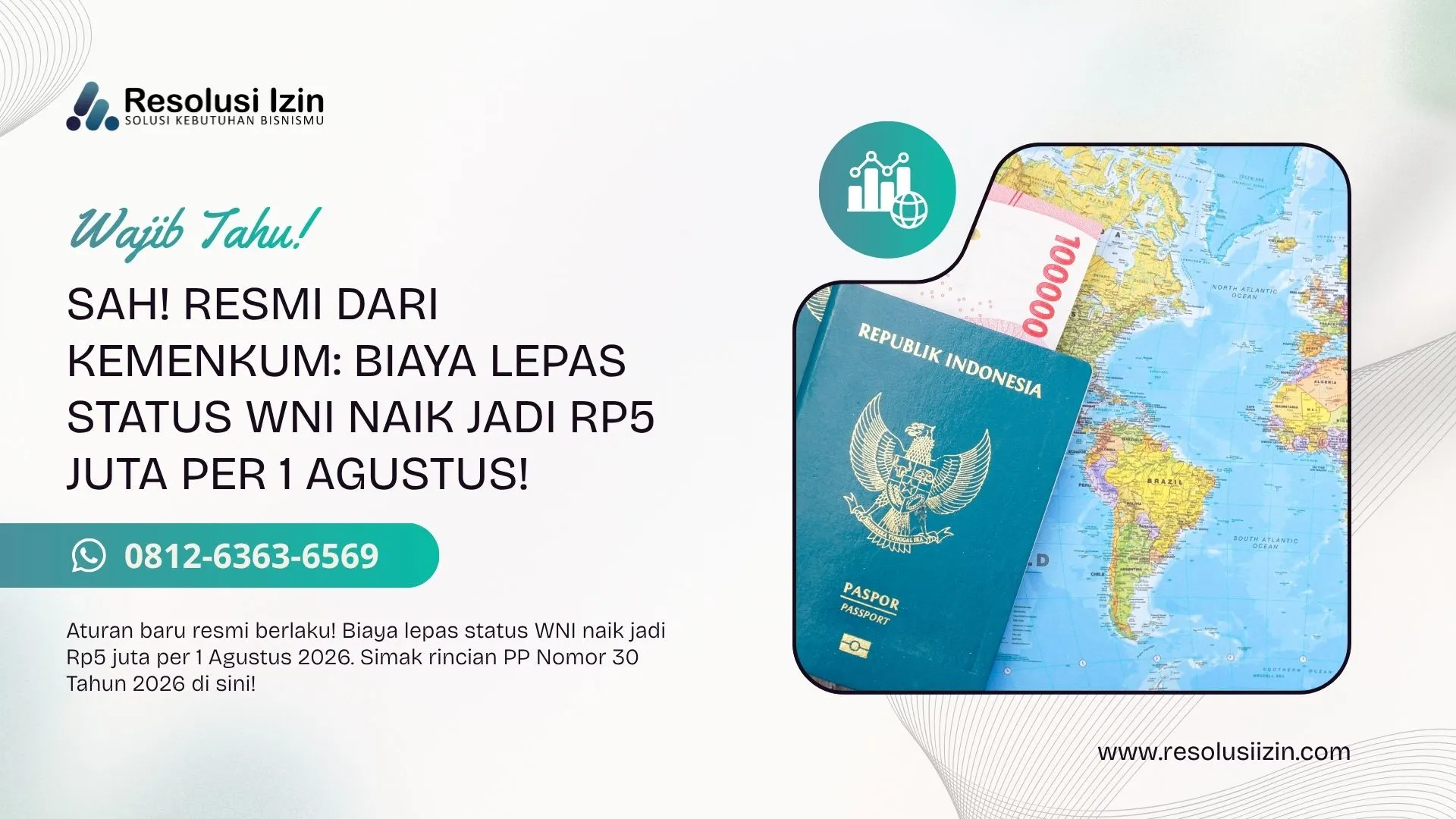 Biaya Lepas Status WNI Naik