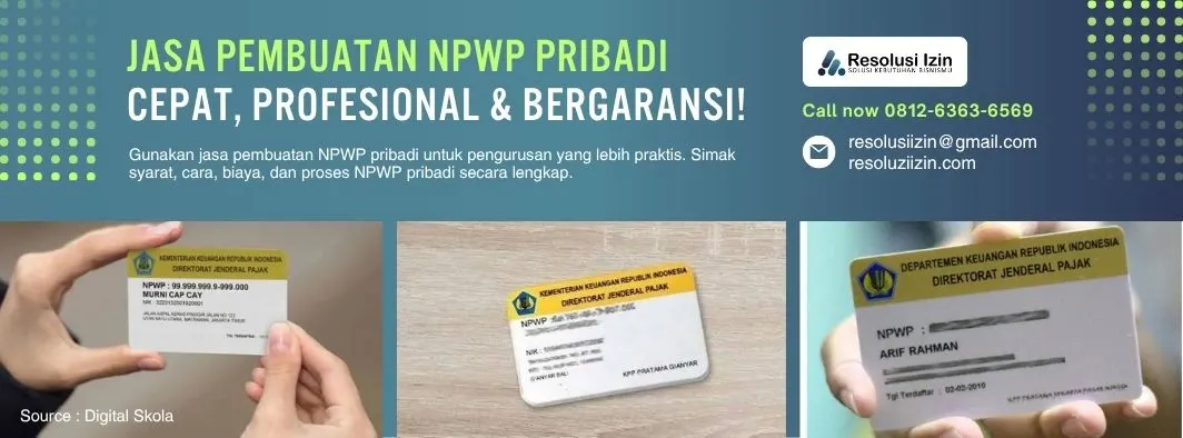Jasa Pembuatan NPWP Pribadi Terdekat