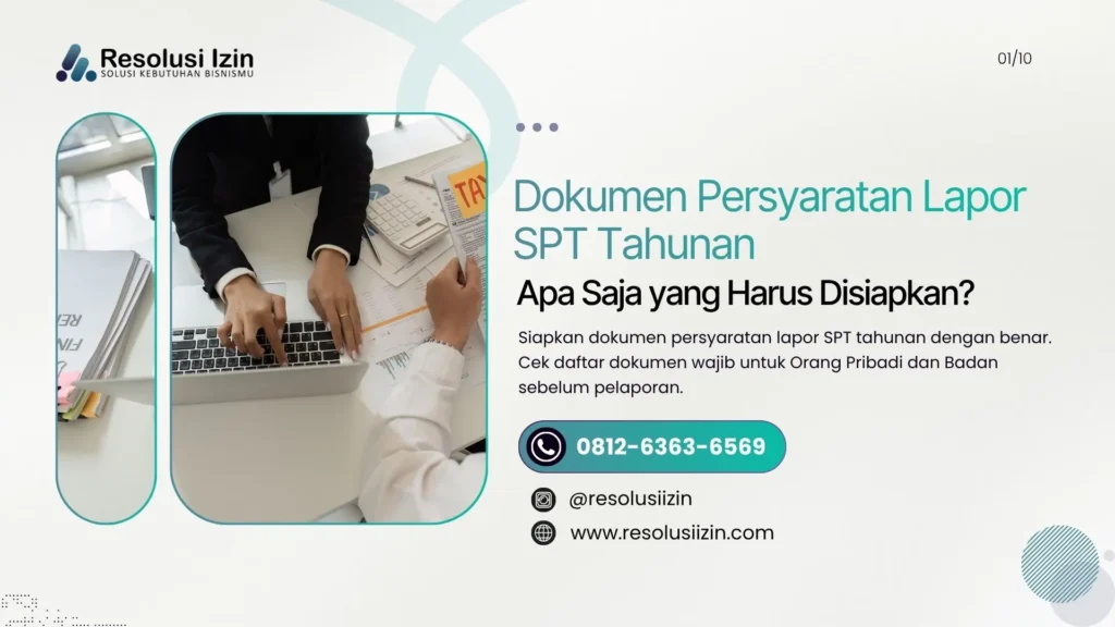 Dokumen Persyaratan Lapor SPT Tahunan