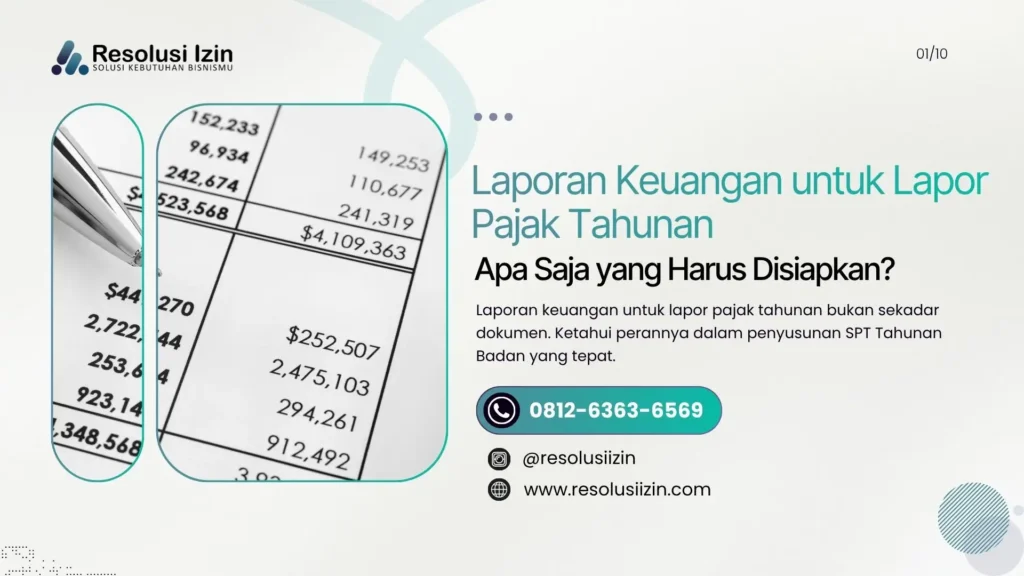 Laporan Keuangan untuk Lapor Pajak Tahunan